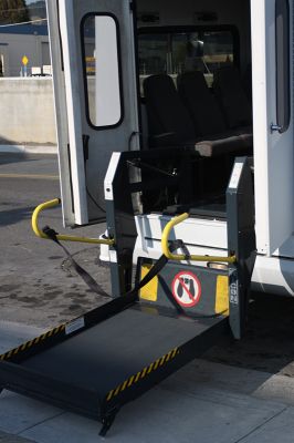 20 Passenger VIP Bus with Wheelchair Lift open