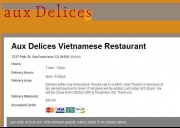 Aux Delices Vietnamese Restaurant
